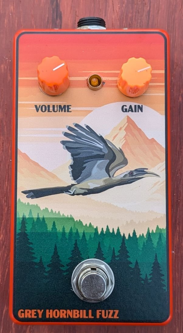 Grey Hornbill Fuzz front